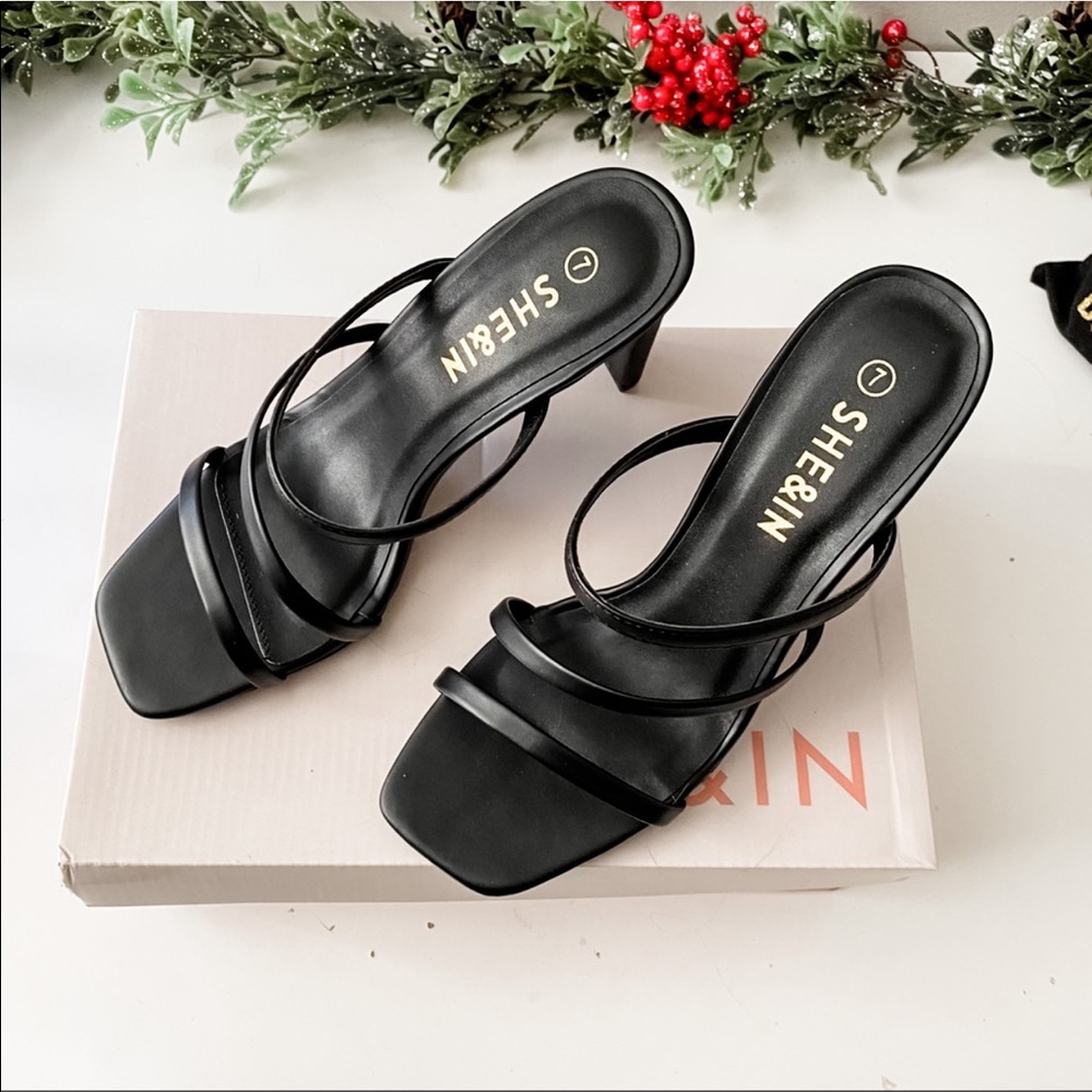 NEW Black Mule Sandals